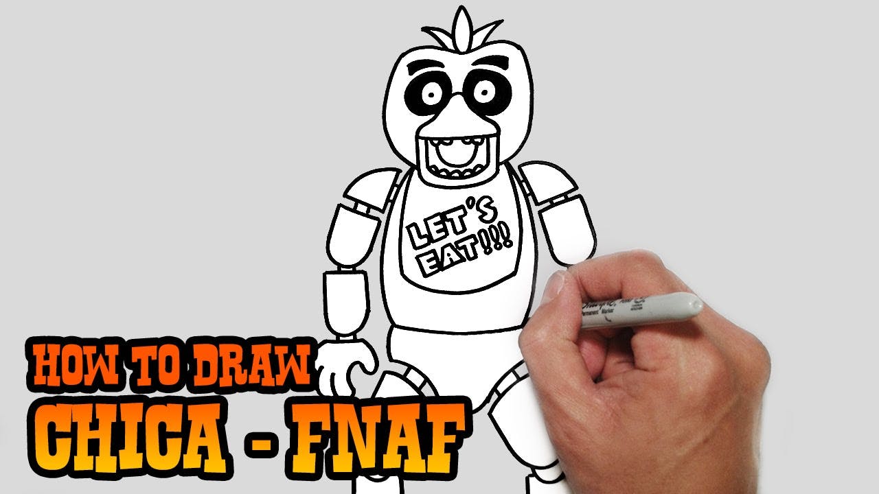 How to Draw Chica FNAF Characters C4K ACADEMY